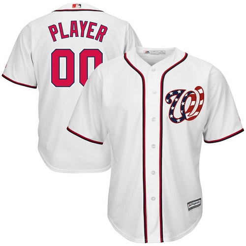 Youth Custom Washington Nationals Authentic White Home Cool Base Jersey Youth Custom Washington Nationals Authentic White Home Cool Base Jersey
