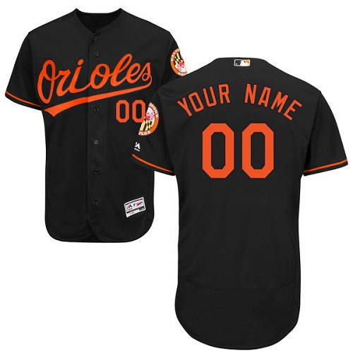 Custom Baltimore Orioles Black Flexbase Authentic Collection Jersey Custom Baltimore Orioles Black Flexbase Authentic Collection Jersey