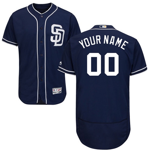 Custom San Diego Padres Navy Blue Flexbase Authentic Collection Jersey Custom San Diego Padres Navy Blue Flexbase Authentic Collection Jersey