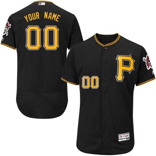 Custom Pittsburgh Pirates Black Flexbase Authentic Collection Jersey Custom Pittsburgh Pirates Black Flexbase Authentic Collection Jersey