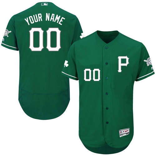 Custom Pittsburgh Pirates Green Celtic Flexbase Authentic Collection Jersey Custom Pittsburgh Pirates Green Celtic Flexbase Authentic Collection Jersey