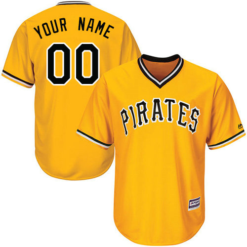 Youth Custom Pittsburgh Pirates Authentic Gold Alternate Cool Base Jersey Youth Custom Pittsburgh Pirates Authentic Gold Alternate Cool Base Jersey