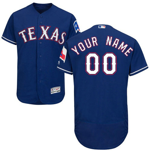 Custom Texas Rangers Royal Blue Flexbase Authentic Collection Jersey Custom Texas Rangers Royal Blue Flexbase Authentic Collection Jersey