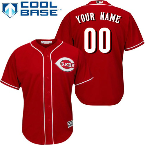 Custom Cincinnati Reds Authentic Red Alternate Cool Base Jersey