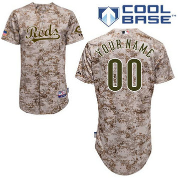 Custom Cincinnati Reds Replica Camo Alternate Cool Base Jersey Custom Cincinnati Reds Replica Camo Alternate Cool Base Jersey