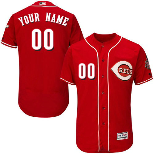 Custom Cincinnati Reds Red Flexbase Authentic Collection Jersey Custom Cincinnati Reds Red Flexbase Authentic Collection Jersey