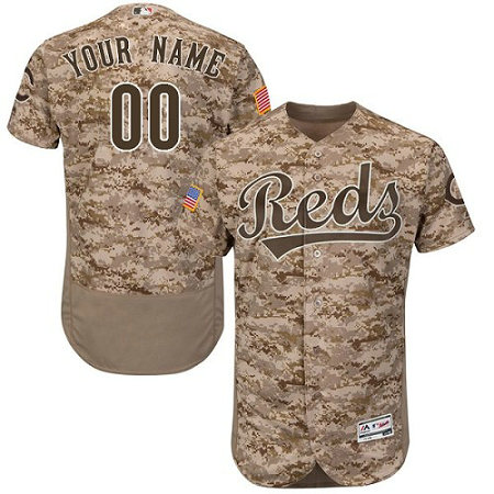 Custom Cincinnati Reds Camo Flexbase Authentic Collection Jersey Custom Cincinnati Reds Camo Flexbase Authentic Collection Jersey