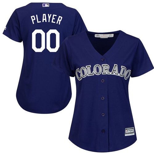 Women's Custom Colorado Rockies Authentic Purple Alternate 1 Cool Base Jersey Women's Custom Colorado Rockies Authentic Purple Alternate 1 Cool Base Jersey