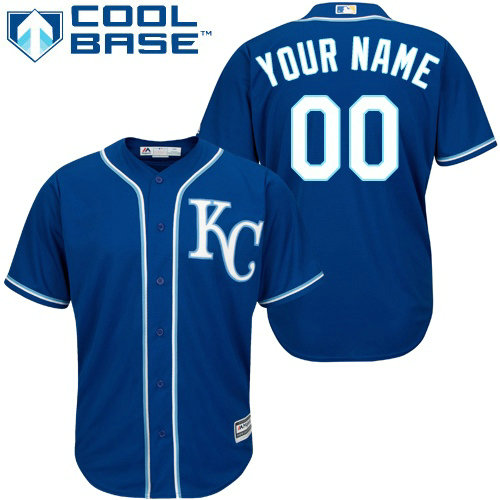Custom Kansas City Royals Authentic Blue Alternate 2 Cool Base Jersey Custom Kansas City Royals Authentic Blue Alternate 2 Cool Base Jersey