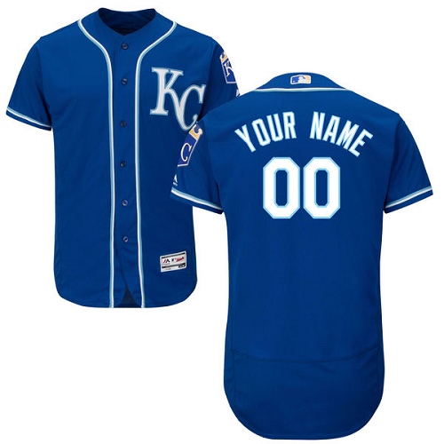 Custom Kansas City Royals Blue Flexbase Authentic Collection Jersey Custom Kansas City Royals Blue Flexbase Authentic Collection Jersey