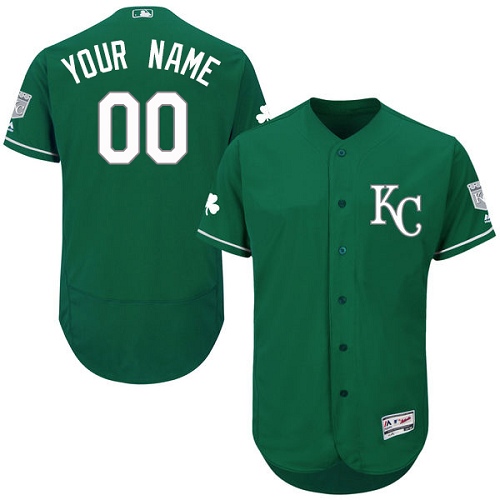 Custom Kansas City Royals Green Celtic Flexbase Authentic Collection Jersey Custom Kansas City Royals Green Celtic Flexbase Authentic Collection Jersey