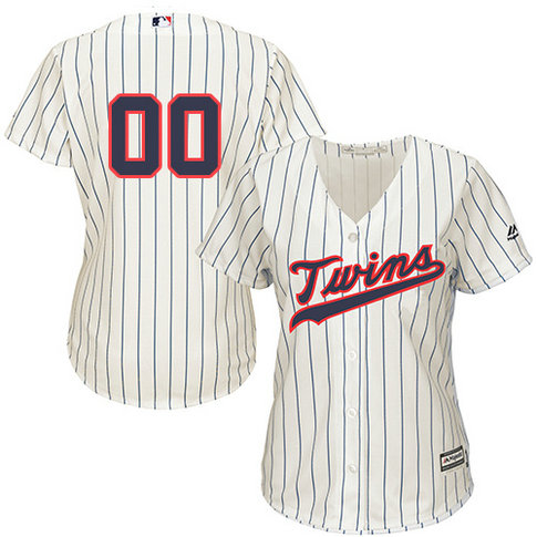 Women's Custom Minnesota Twins Replica Cream Alternate Cool Base Jersey