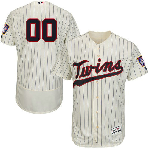 Custom Minnesota Twins Customzied Cream Flexbase Authentic Collection Jersey