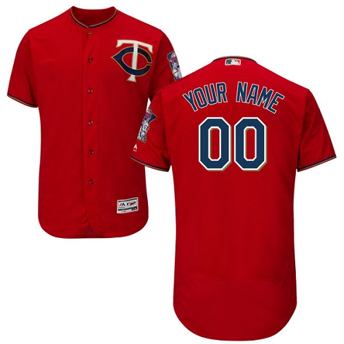 Custom Minnesota Twins Customzied Scarlet Flexbase Authentic Collection Jersey Custom Minnesota Twins Customzied Scarlet Flexbase Authentic Collection Jersey