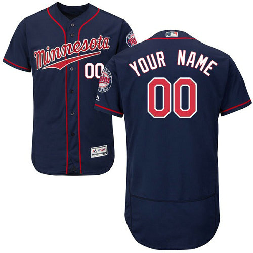 Custom Minnesota Twins Customzied Navy Blue Flexbase Authentic Collection Jersey Custom Minnesota Twins Customzied Navy Blue Flexbase Authentic Collection Jersey