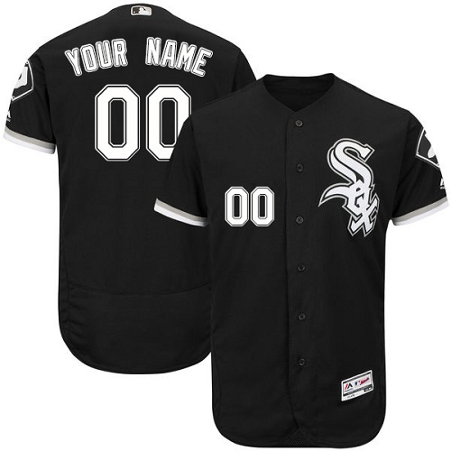 Custom Chicago White Sox Black Alternate Flexbase Authentic Collection Jersey Custom Chicago White Sox Black Alternate Flexbase Authentic Collection Jersey