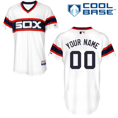 Custom Chicago White Sox Authentic White 2013 Alternate Home Cool Base Jersey Custom Chicago White Sox Authentic White 2013 Alternate Home Cool Base Jersey