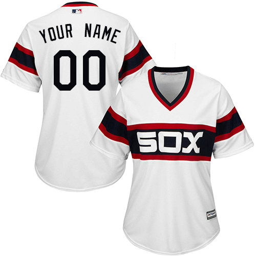 Women's Custom Chicago White Sox Replica White 2013 Alternate Home Cool Base Jersey
