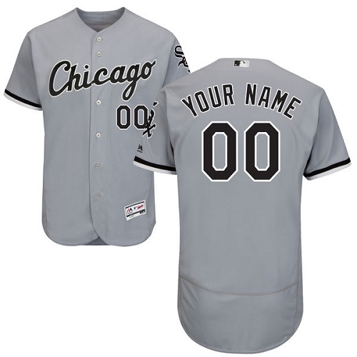 Custom Chicago White Sox Grey Flexbase Authentic Collection Jersey Custom Chicago White Sox Grey Flexbase Authentic Collection Jersey