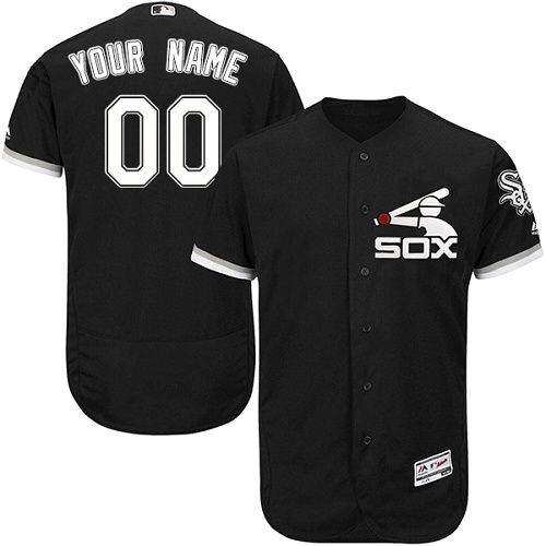 Custom Chicago White Sox Black Flexbase Authentic Collection Jersey Custom Chicago White Sox Black Flexbase Authentic Collection Jersey