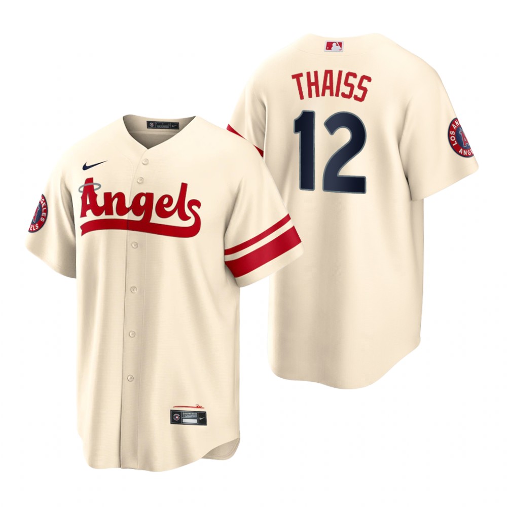 Los Angeles Angels Matt Thaiss Cream 2022 City Connect Replica Jersey