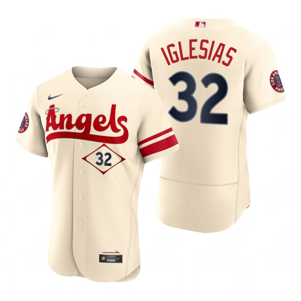 Los Angeles Angels Raisel Iglesias Cream 2022 City Connect Authentic Jersey