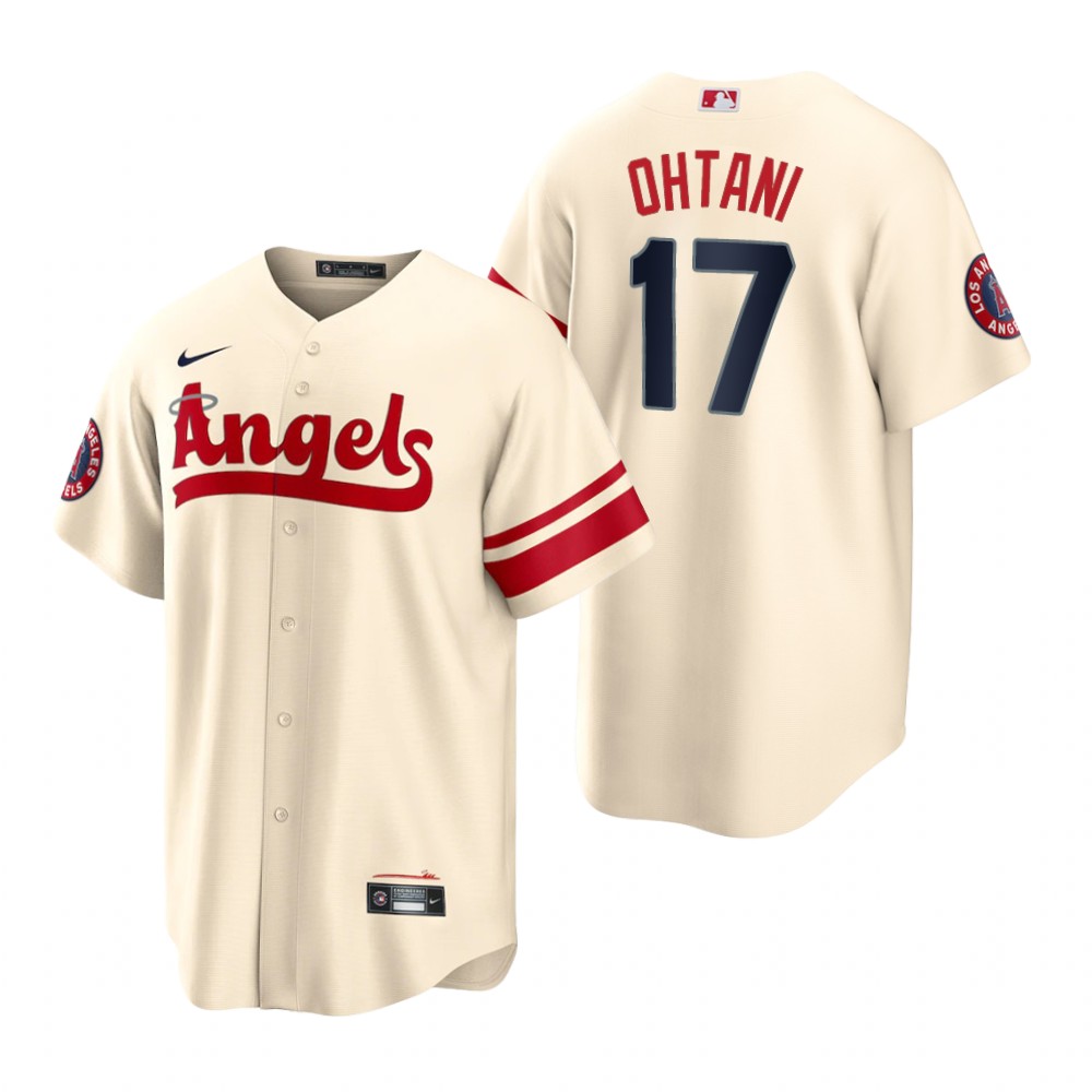 Los Angeles Angels Shohei Ohtani Cream 2022 City Connect Replica Jersey Los Angeles Angels Shohei Ohtani Cream 2022 City Connect Replica Jersey