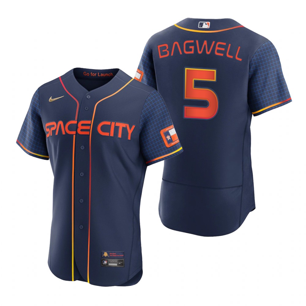 Houston Astros Jeff Bagwell Navy 2022 City Connect Authentic Jersey Houston Astros Jeff Bagwell Navy 2022 City Connect Authentic Jersey
