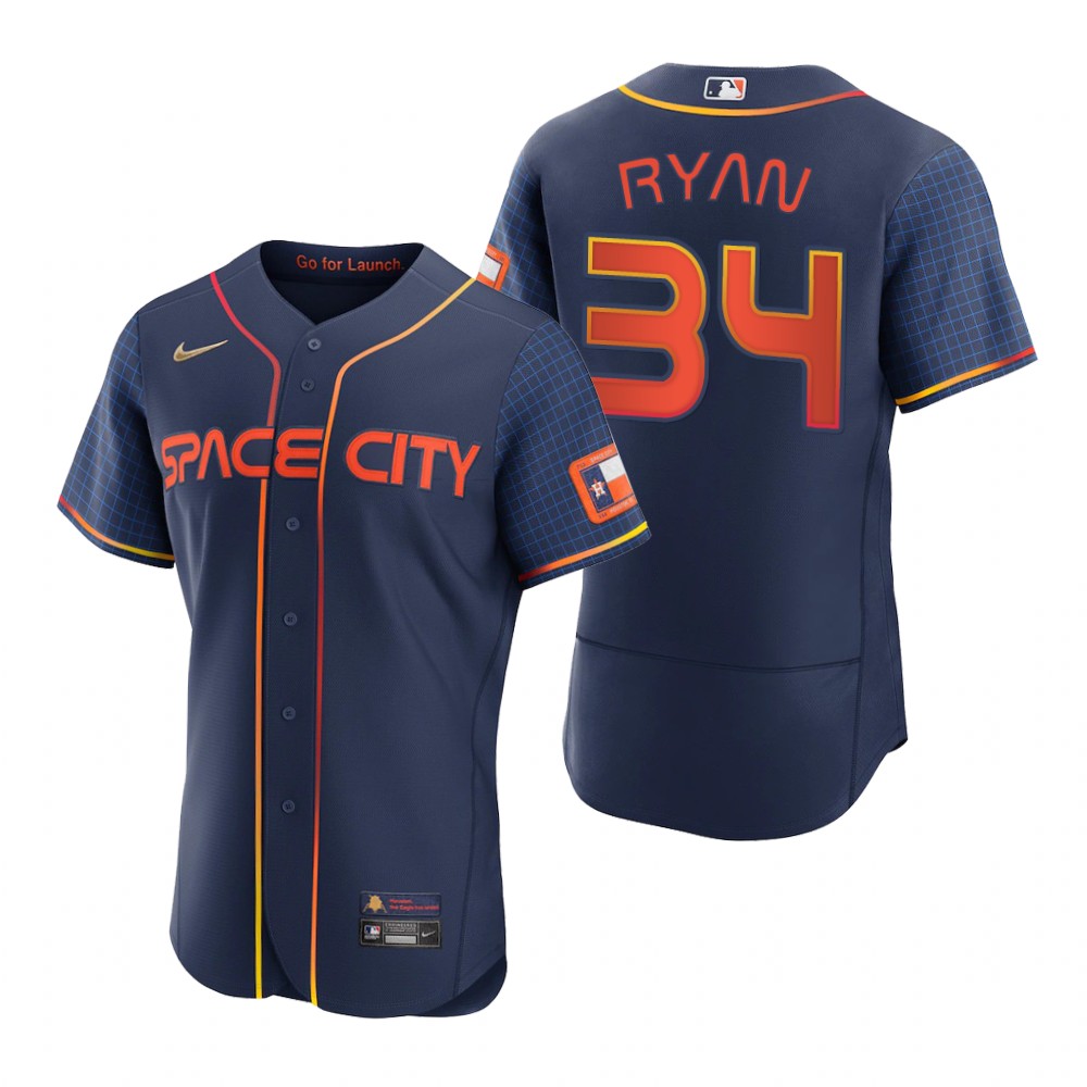 Houston Astros Nolan Ryan Navy 2022 City Connect Authentic Jersey Houston Astros Nolan Ryan Navy 2022 City Connect Authentic Jersey
