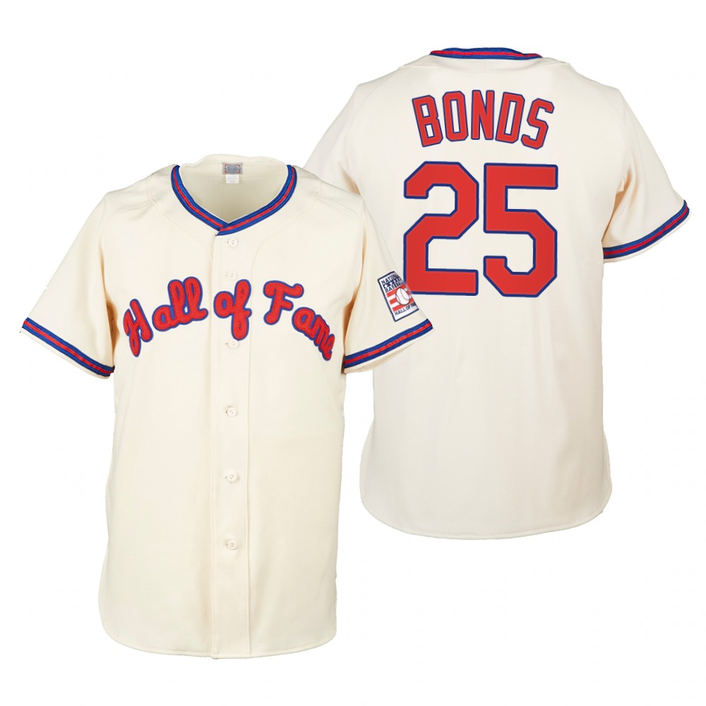 Barry Bonds Cream 2022 Hall of Fame Jersey