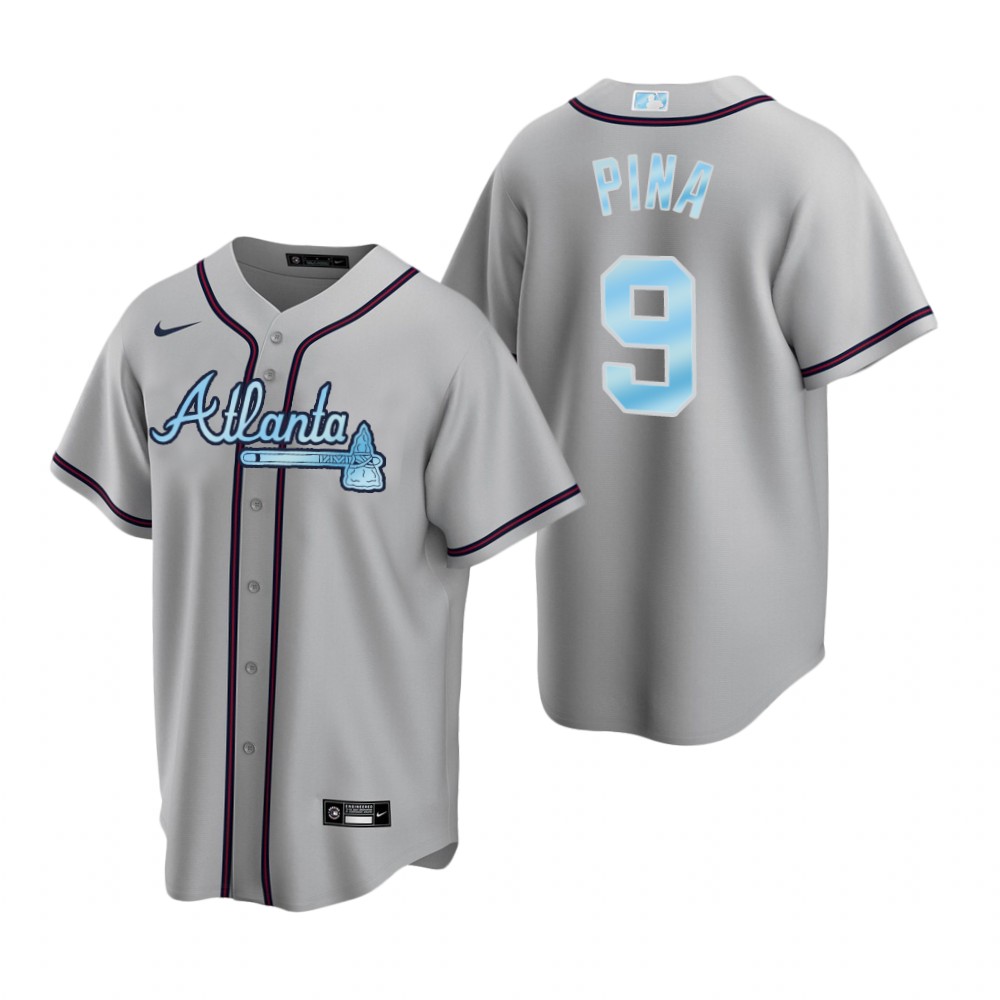 Atlanta Braves Manny Pina Gray 2022 Father's Day Replica Jersey