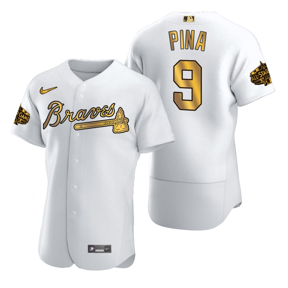 Manny Pina Atlanta Braves White Gold 2022 MLB All-Star Game Jersey Manny Pina Atlanta Braves White Gold 2022 MLB All-Star Game Jersey