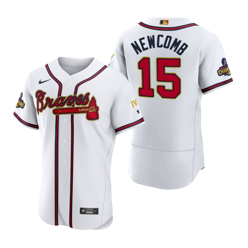 Atlanta Braves Sean Newcomb White 2022 Gold Program Authentic Jersey Atlanta Braves Sean Newcomb White 2022 Gold Program Authentic Jersey