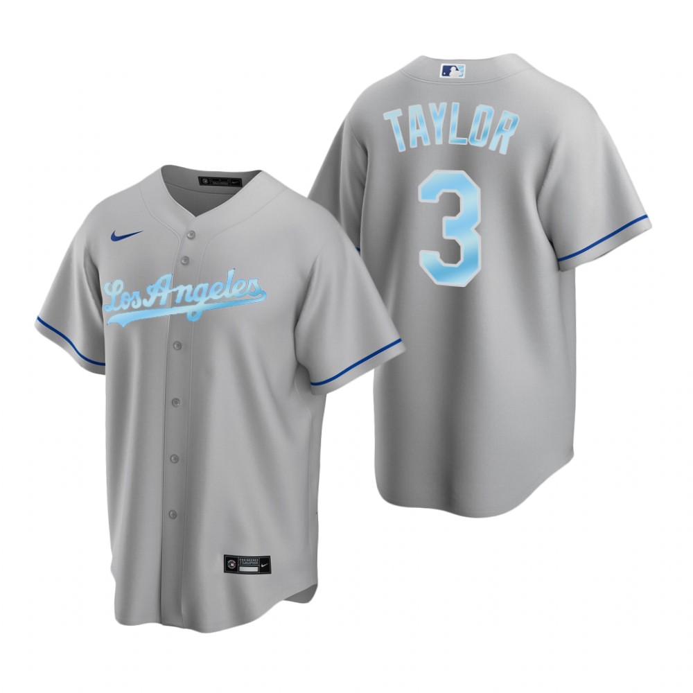 Los Angeles Dodgers Chris Taylor Gift Replica Gray 2022 Father's Day Jersey Los Angeles Dodgers Chris Taylor Gift Replica Gray 2022 Father's Day Jersey