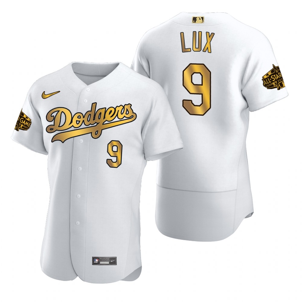 Gavin Lux Los Angeles Dodgers White Gold 2022 MLB All-Star Game Jersey Gavin Lux Los Angeles Dodgers White Gold 2022 MLB All-Star Game Jersey