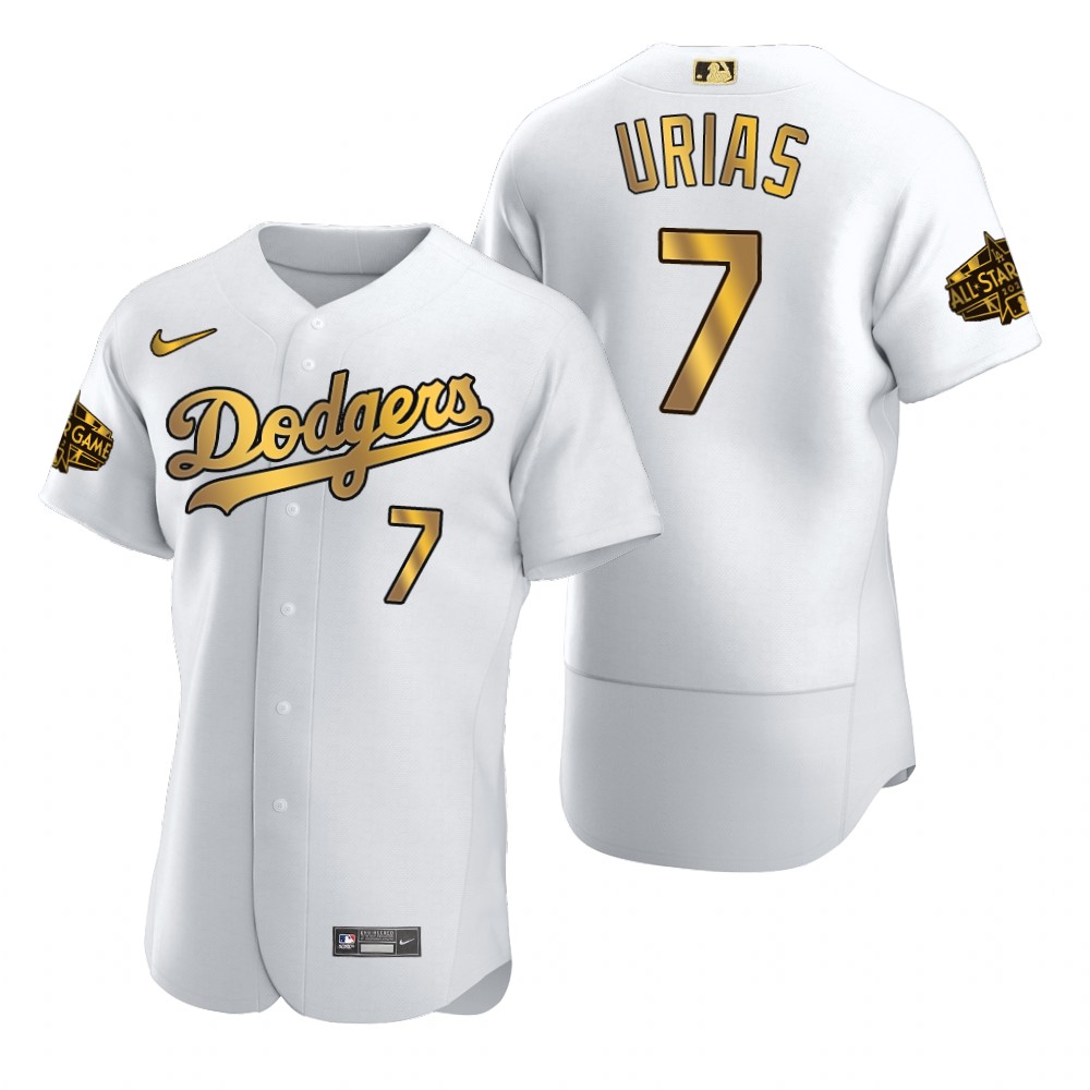 Julio Urias Los Angeles Dodgers White Gold 2022 MLB All-Star Game Jersey