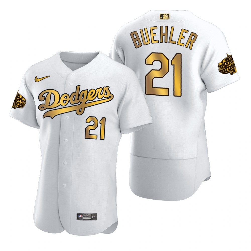 Walker Buehler Los Angeles Dodgers White Gold 2022 MLB All-Star Game Jersey Walker Buehler Los Angeles Dodgers White Gold 2022 MLB All-Star Game Jersey