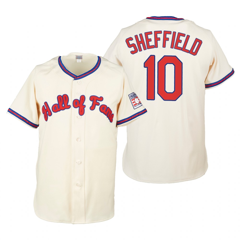 Gary Sheffield Cream 2022 Hall of Fame Jersey