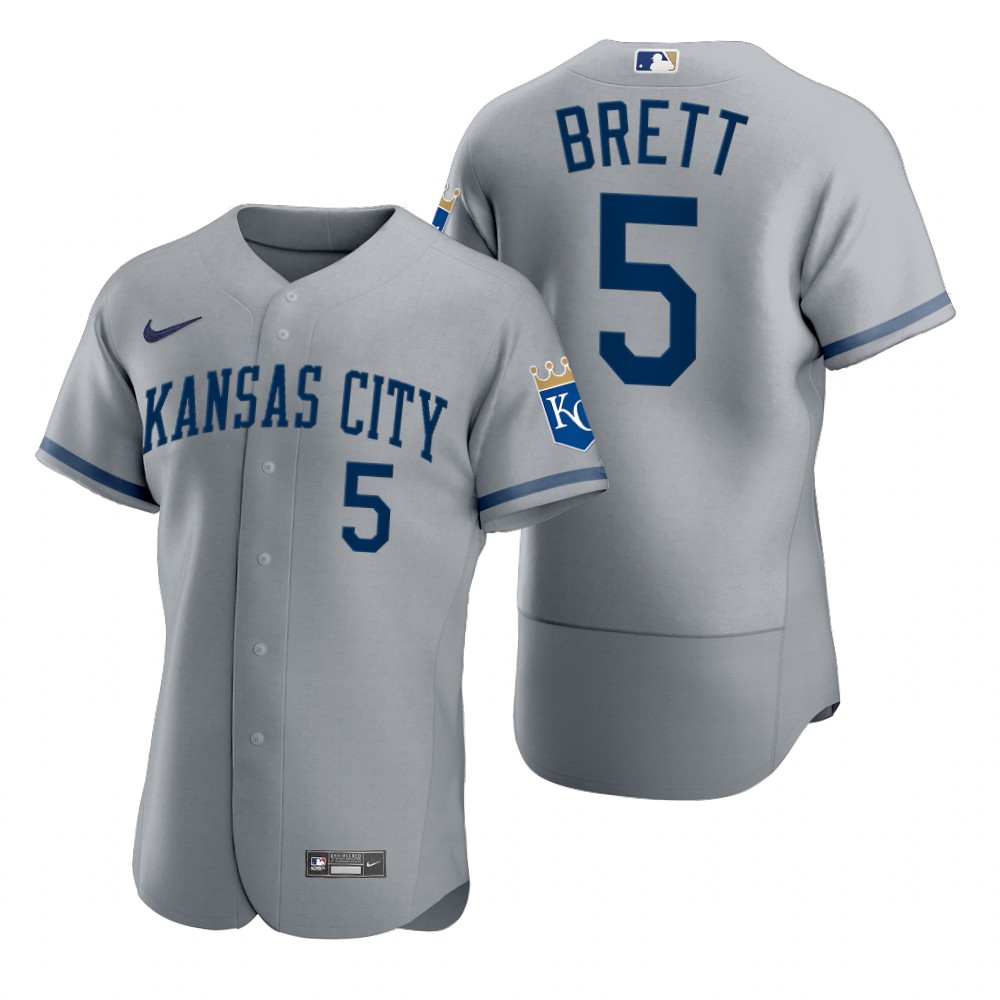 Kansas City Royals George Brett Gray 2022 Authentic Jersey Kansas City Royals George Brett Gray 2022 Authentic Jersey