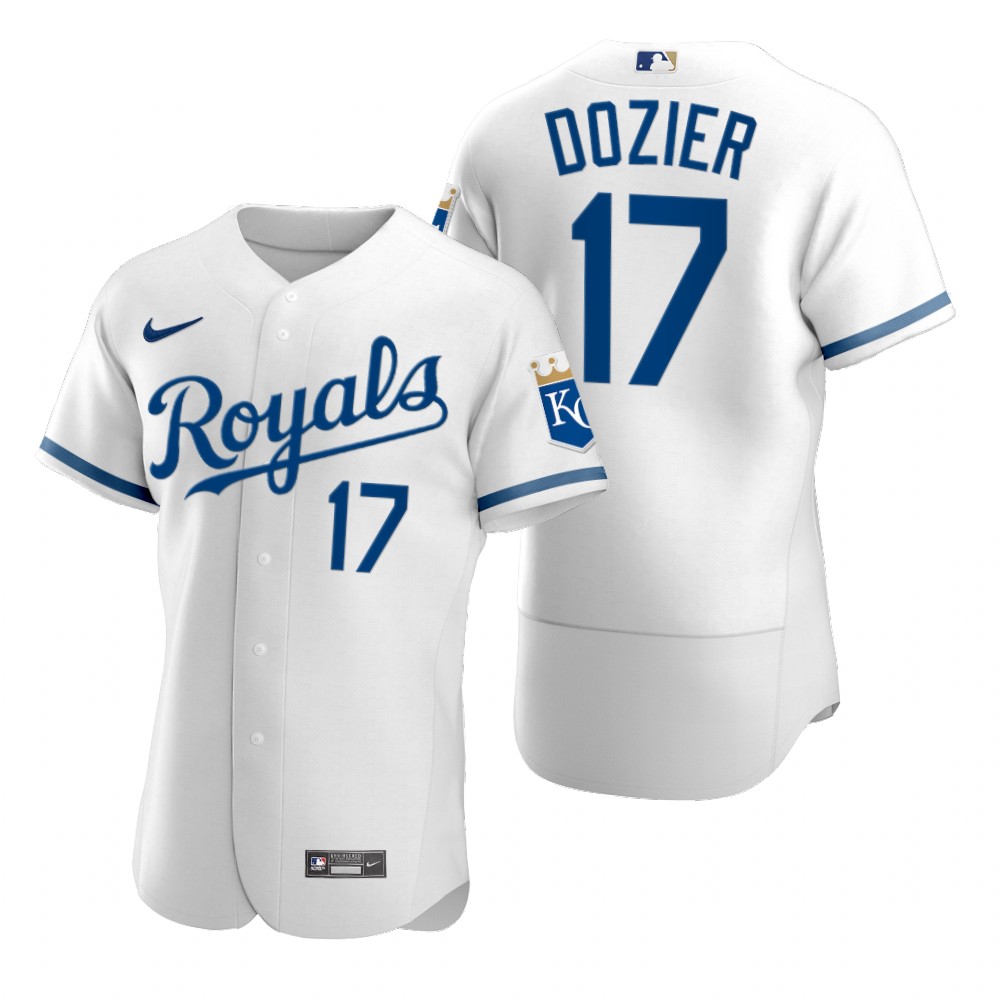 Kansas City Royals Hunter Dozier White 2022 Authentic Jersey Kansas City Royals Hunter Dozier White 2022 Authentic Jersey