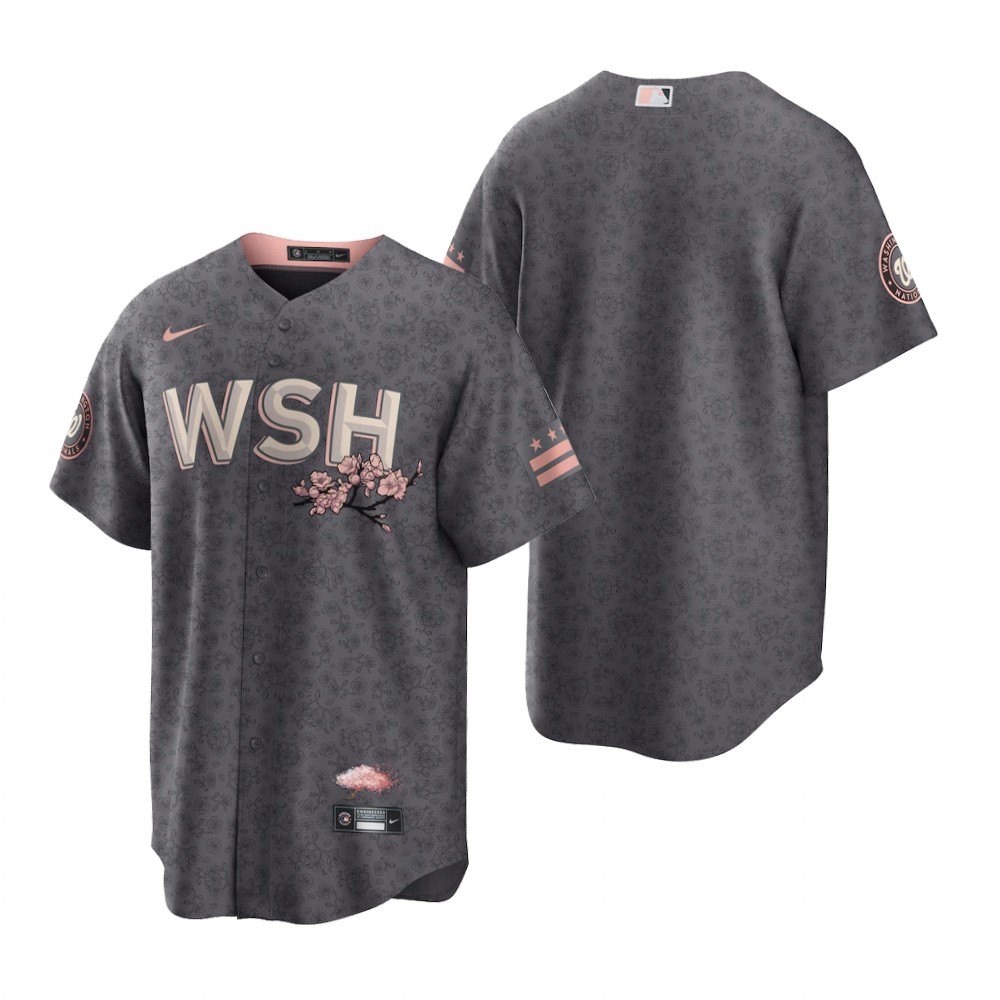Washington Nationals Gray 2022 City Connect Replica Jersey Washington Nationals Gray 2022 City Connect Replica Jersey