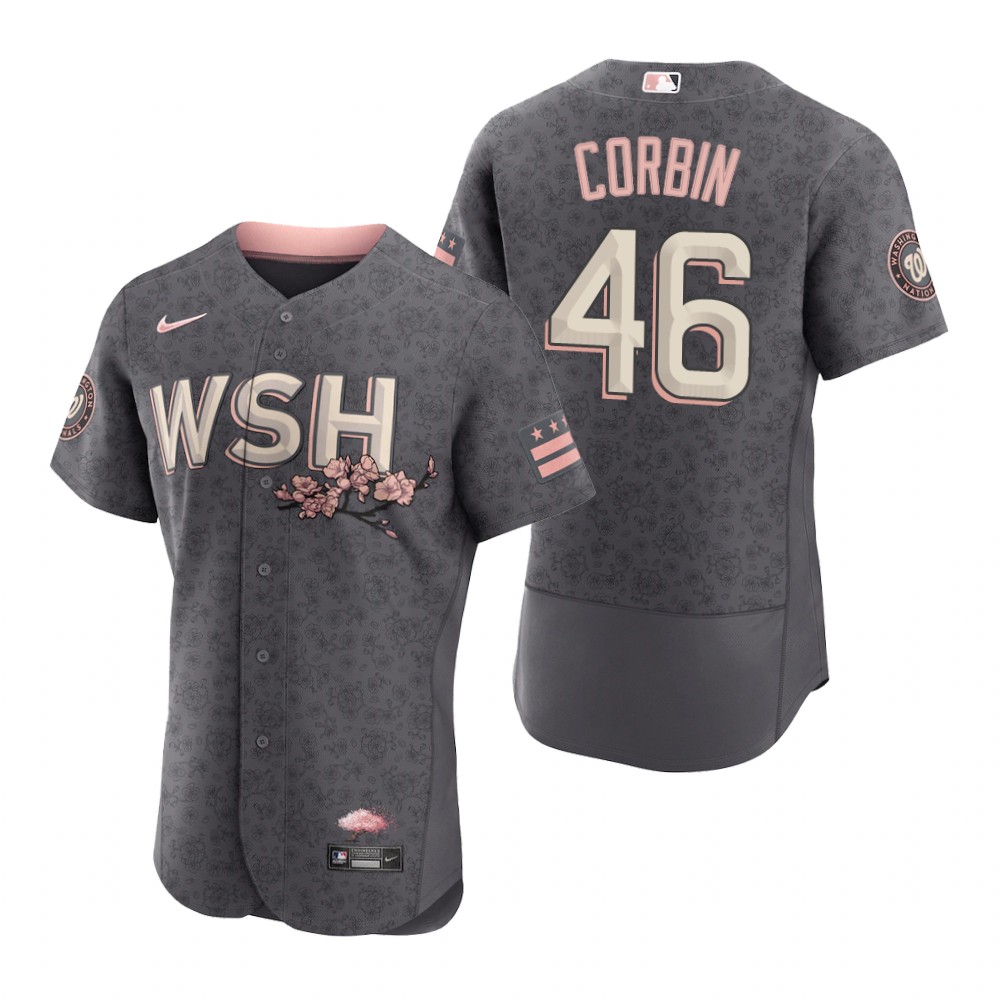 Washington Nationals Patrick Corbin Gray 2022 City Connect Authentic Jersey Washington Nationals Patrick Corbin Gray 2022 City Connect Authentic Jersey