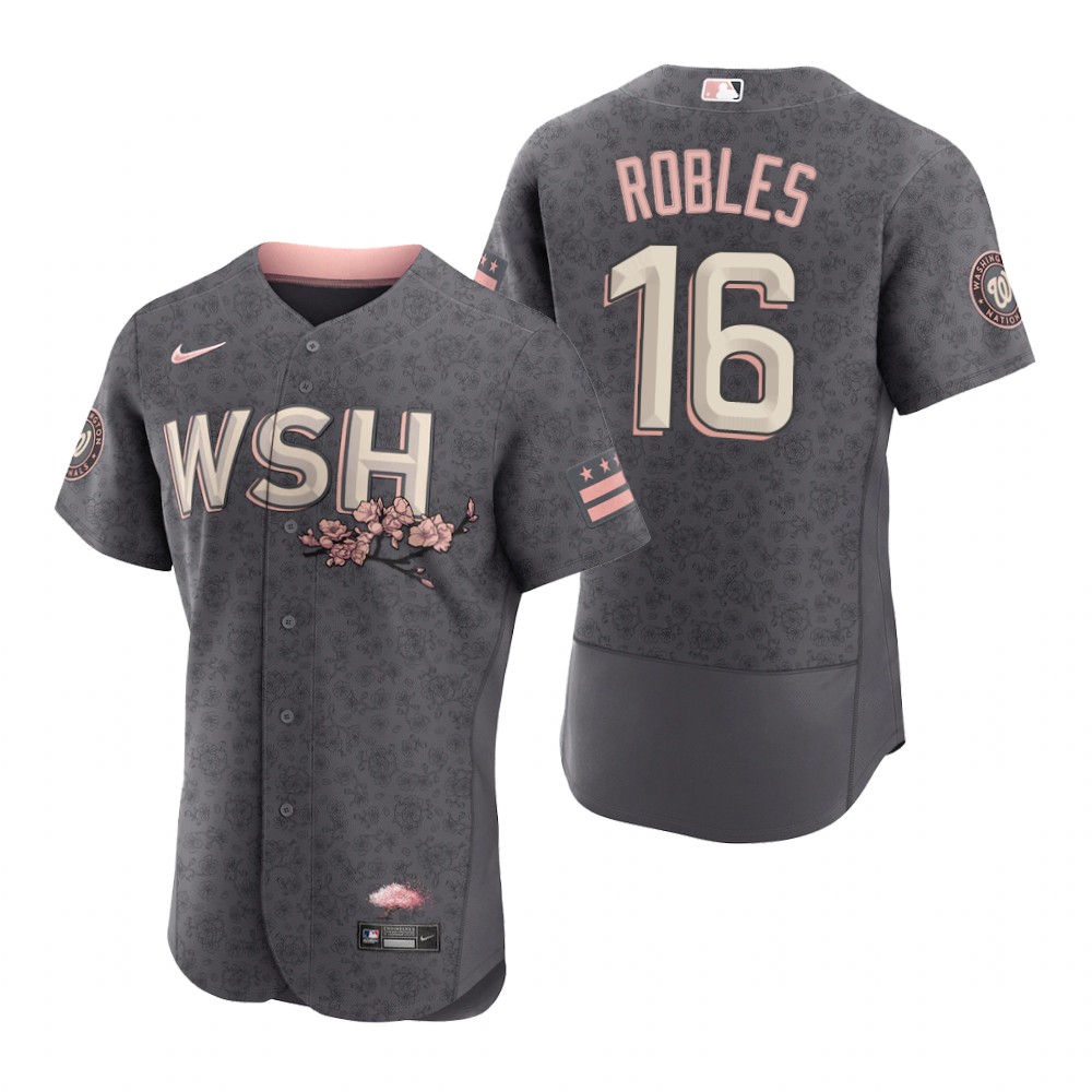 Washington Nationals Victor Robles Gray 2022 City Connect Authentic Jersey Washington Nationals Victor Robles Gray 2022 City Connect Authentic Jersey