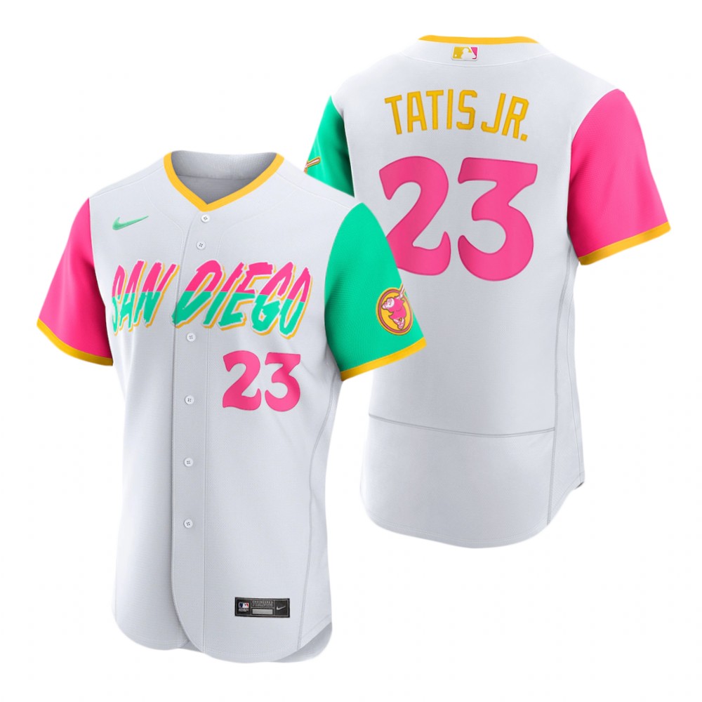 San Diego Padres Fernando Tatis Jr. White 2022 City Connect Authentic Jersey San Diego Padres Fernando Tatis Jr. White 2022 City Connect Authentic Jersey