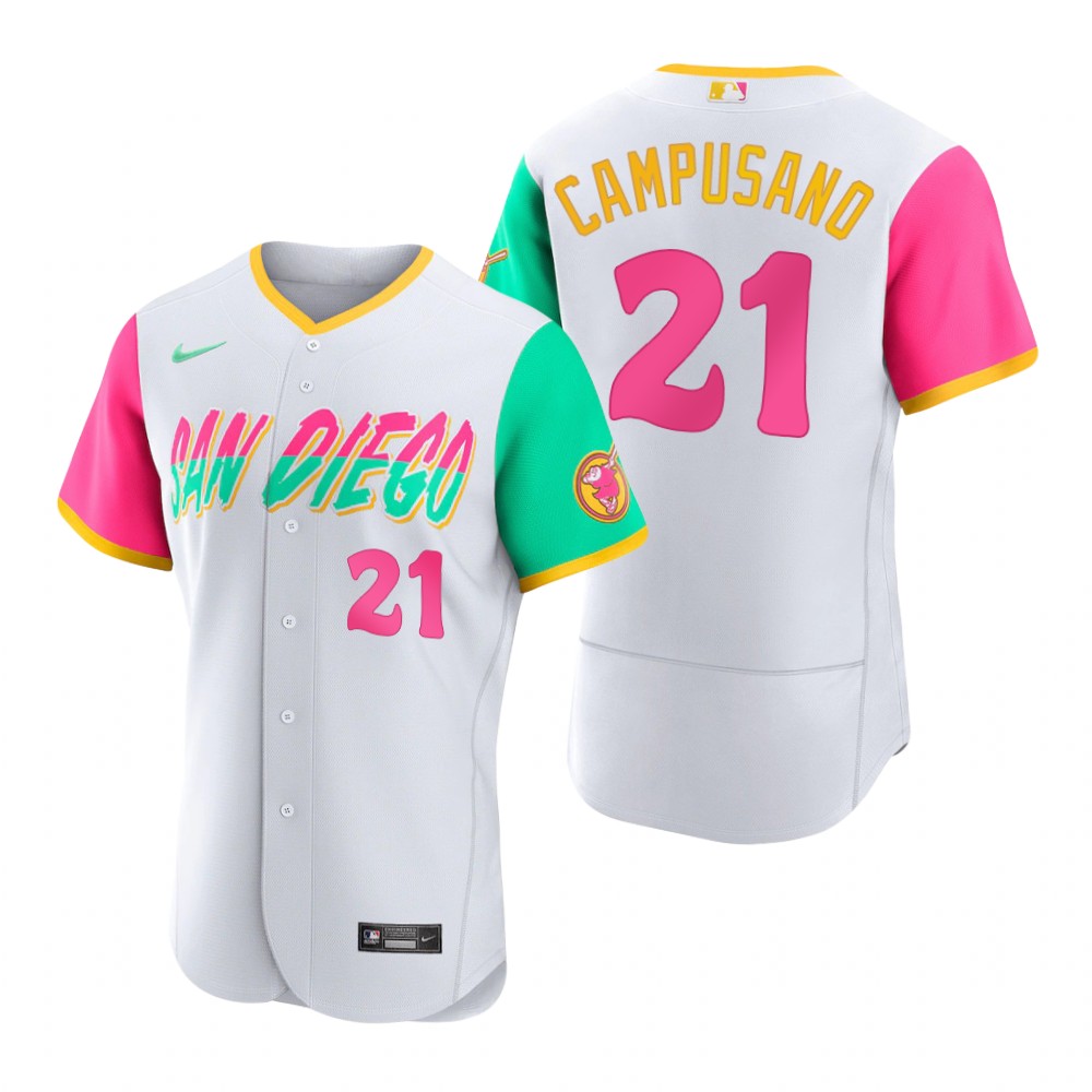 San Diego Padres Luis Campusano White 2022 City Connect Authentic Jersey