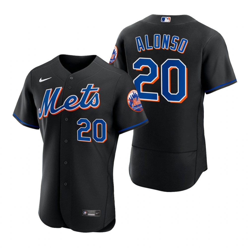 New York Mets Pete Alonso Black 2022 Authentic Alternate Jersey New York Mets Pete Alonso Black 2022 Authentic Alternate Jersey