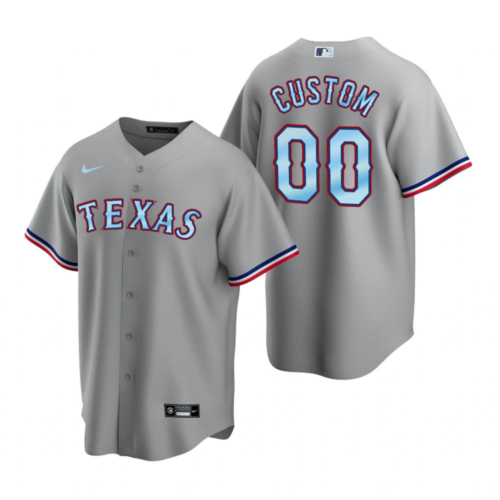 Texas Rangers Custom Gray 2022 Father's Day Replica Jersey Texas Rangers Custom Gray 2022 Father's Day Replica Jersey