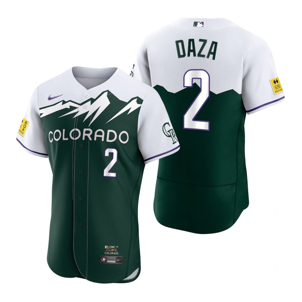 Colorado Rockies Yonathan Daza Green 2022 City Connect Authentic Jersey Colorado Rockies Yonathan Daza Green 2022 City Connect Authentic Jersey