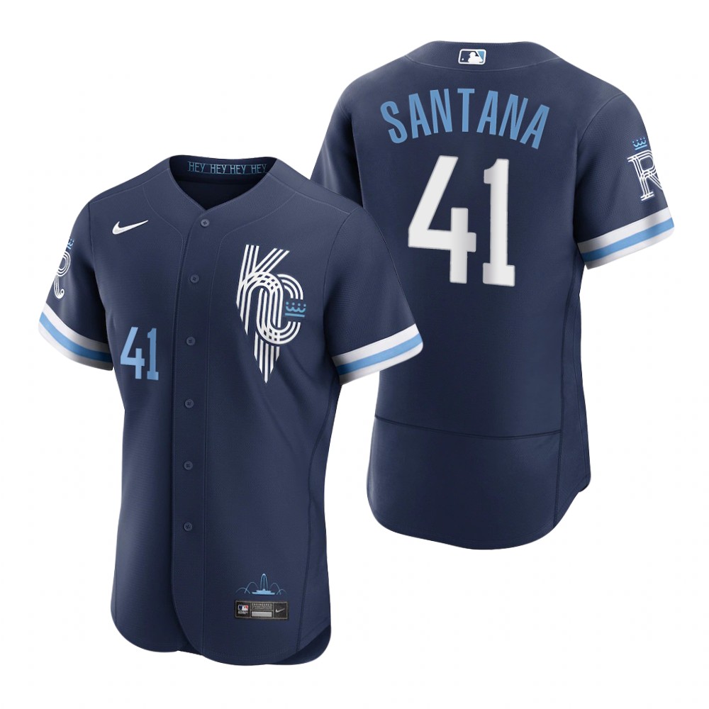 Kansas City Royals Carlos Santana Navy 2022 City Connect Authentic Jersey Kansas City Royals Carlos Santana Navy 2022 City Connect Authentic Jersey