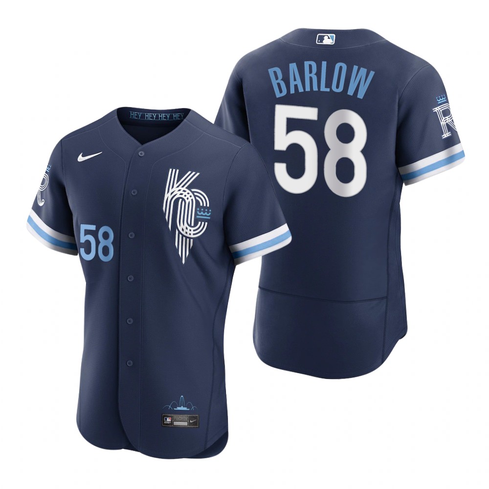 Kansas City Royals Scott Barlow Navy 2022 City Connect Authentic Jersey Kansas City Royals Scott Barlow Navy 2022 City Connect Authentic Jersey